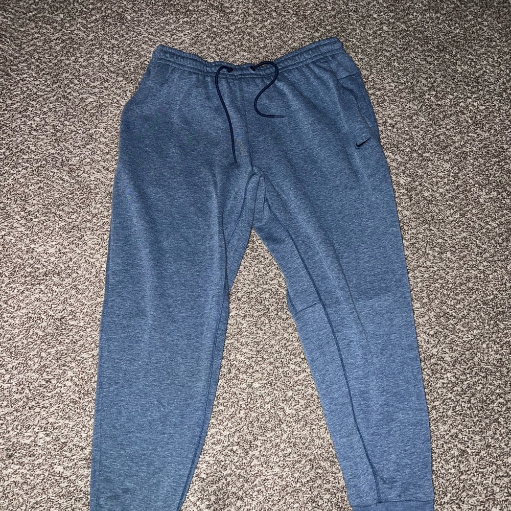Nike Men's Heathered Blue Joggers